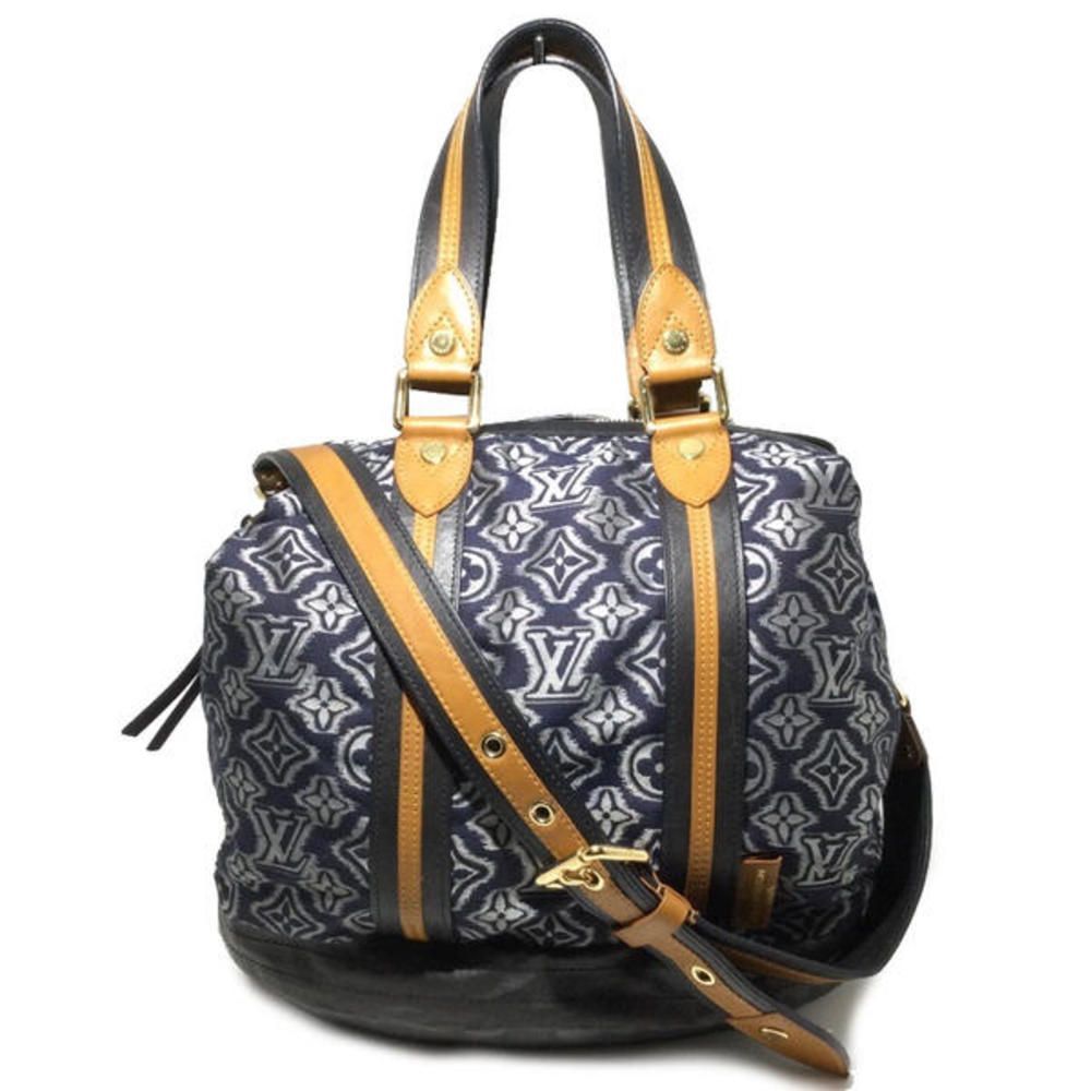 Louis Vuitton Aviator Nylon Leather Shoulder Bag Navy